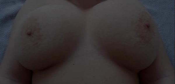  Bouncing big natural tits